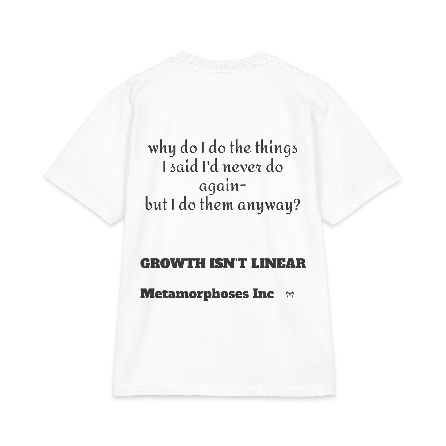 Graphic Tee — “I’m Better Than That” Front & Reflective Growth Quote Back