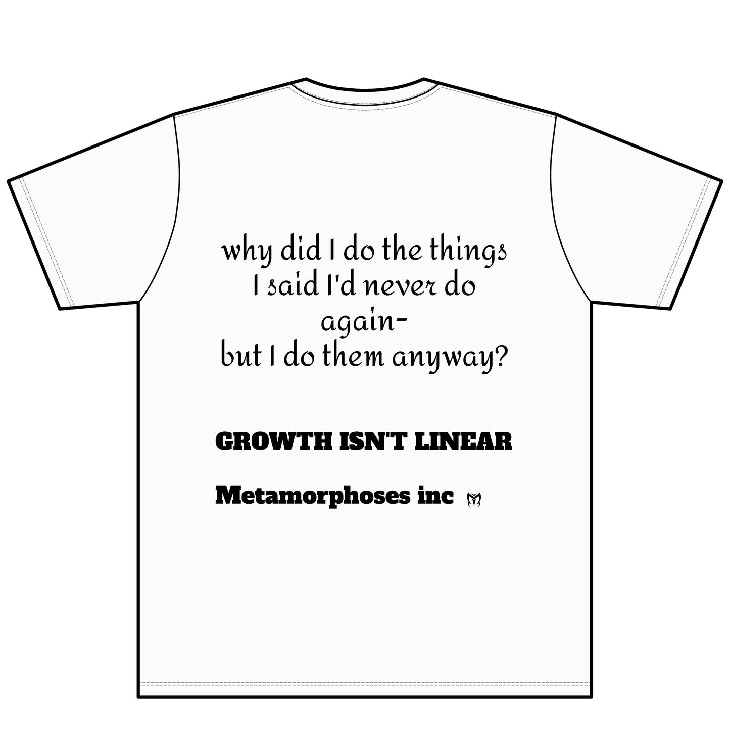 I'm Better Than That V-Neck Tee — 'Growth Isn't Linear' Motivational Shirt