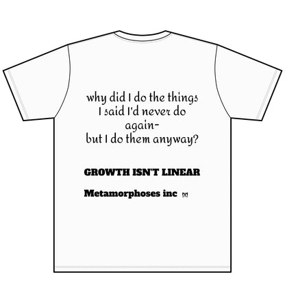 I'm Better Than That V-Neck Tee — 'Growth Isn't Linear' Motivational Shirt