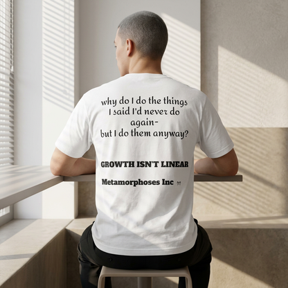 Graphic Tee — “I’m Better Than That” Front & Reflective Growth Quote Back