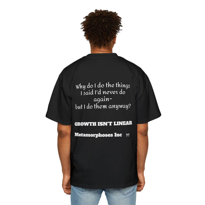 I'm Better Than That Tee —Over sized 'Growth Isn't Linear' Motivational Graphic T-Shirt