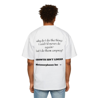 Motivational Tee —over sized  “I’m Better Than That” Growth Isn’t Linear Statement Shirt